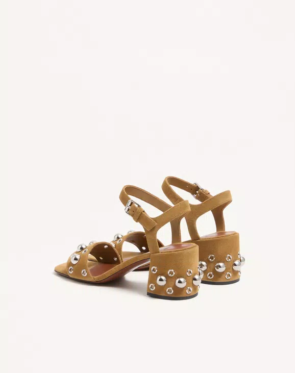 Valentino Nellcôte Crust Leather Sandal 60Mm - Image 4